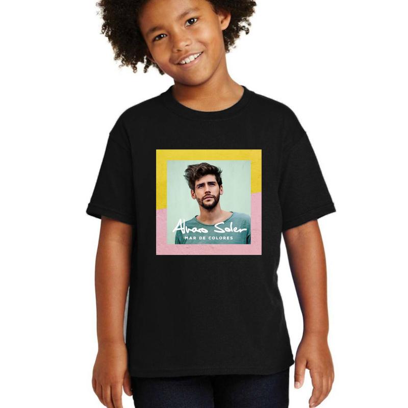 Alvaro Soler Spanish Singer Youth T-Shirt Boy Black