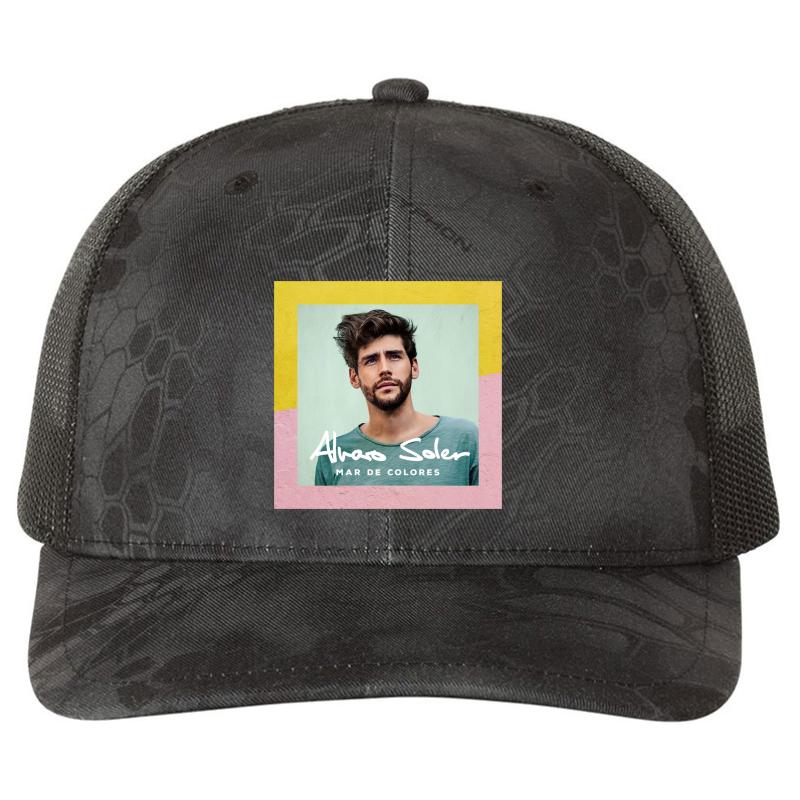 Alvaro Soler Spanish Singer Richardson Premium Trucker Snapback Cap  Kryptek Typhon Black