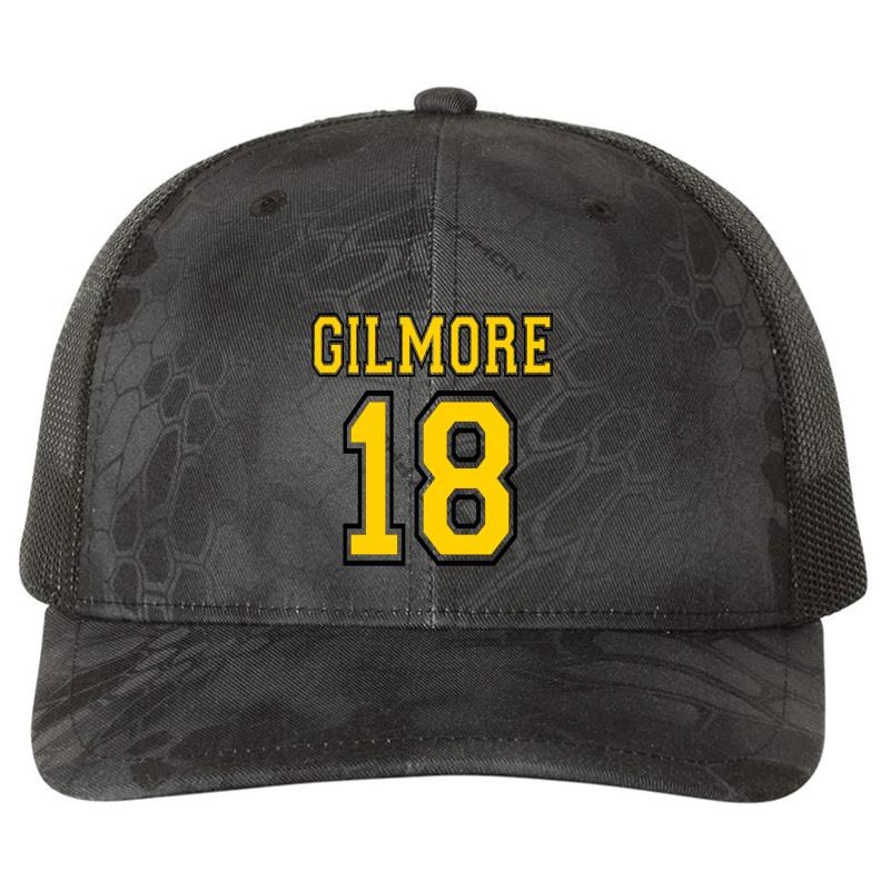 Adam Sandler - Gilmore 18 - Happy Gilmore Richardson Premium Trucker Snapback Cap  Kryptek Typhon Black