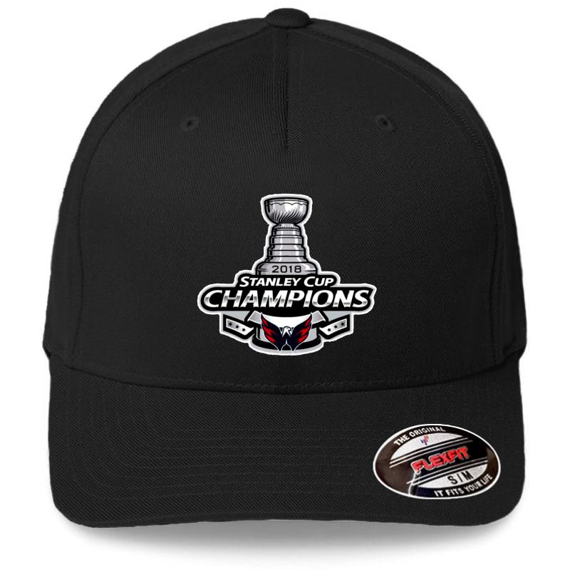 Washington Capitals 2018 Stanley Cup Champions Flexfit Baseball Cap  Black