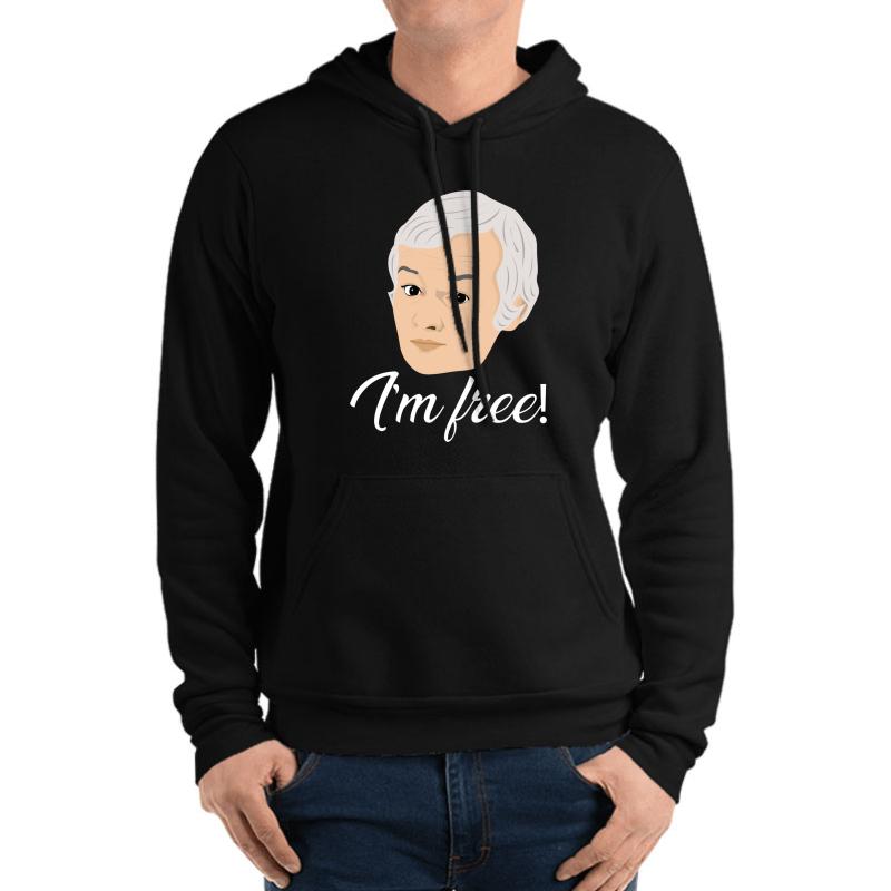 Are You Being Served - Mr Humphries I'm Free! Unisex Hooded Sweatshirt Men Black