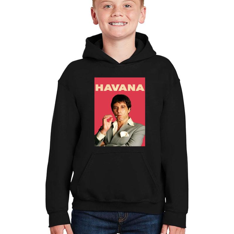 Al Pacino - Havana Youth Hooded Sweatshirt Boy Black