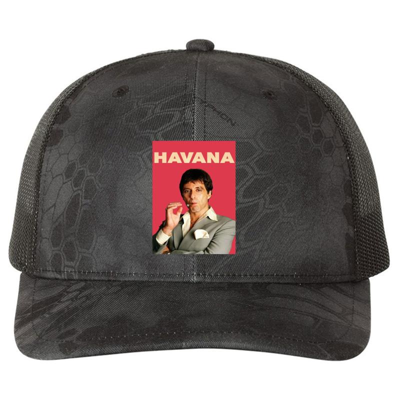 Al Pacino - Havana Richardson Premium Trucker Snapback Cap  Kryptek Typhon Black