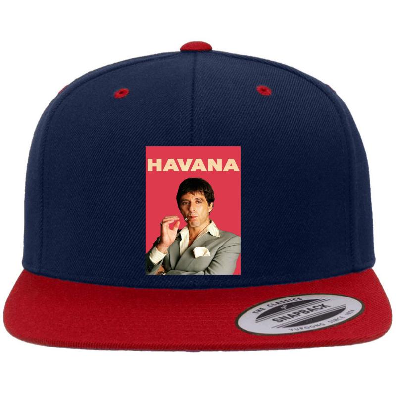 Al Pacino - Havana Premium Flat Bill Snapback Cap  Navy