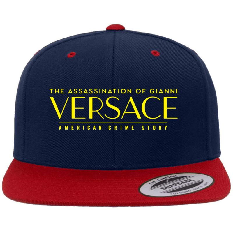 Acs Versace Premium Flat Bill Snapback Cap  Navy