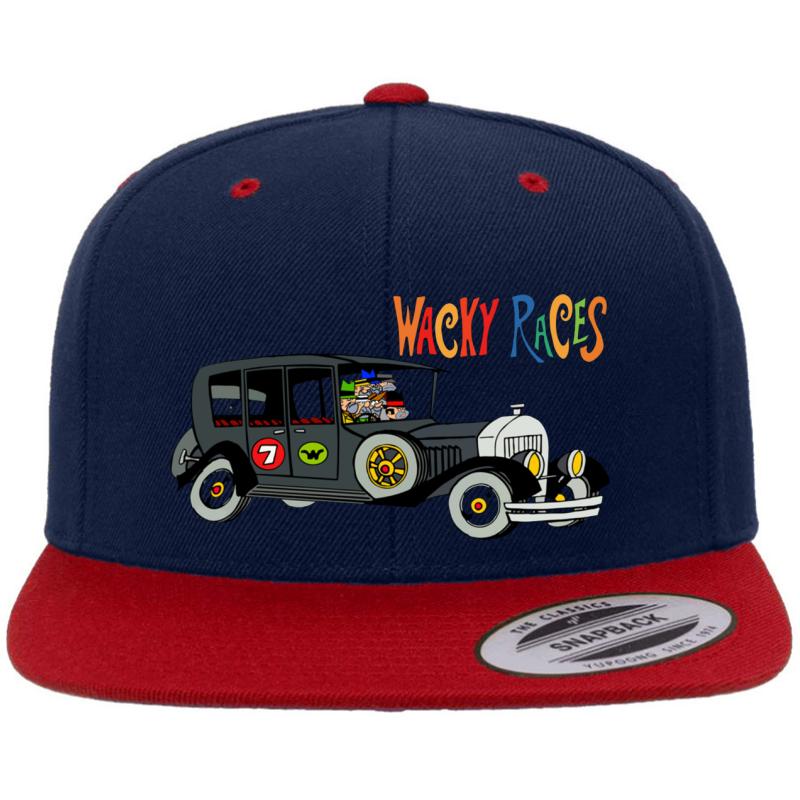 Wacky Races The Ant Hill Mob Premium Flat Bill Snapback Cap  Navy