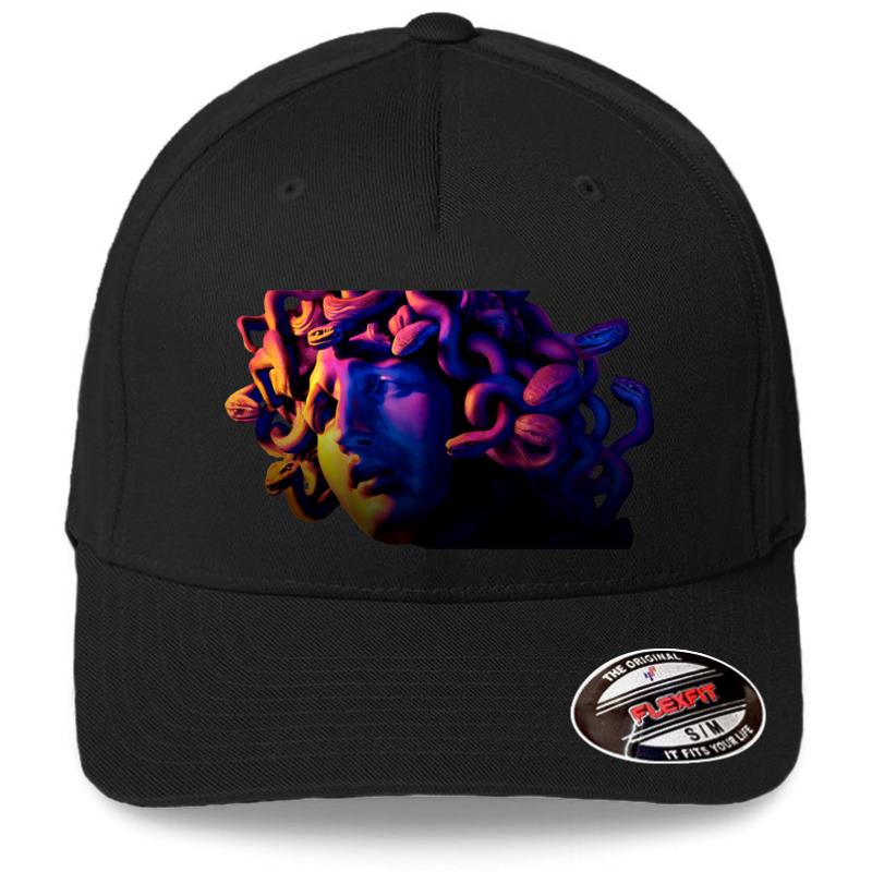 Acs Versace Medusa Flexfit Baseball Cap  Black