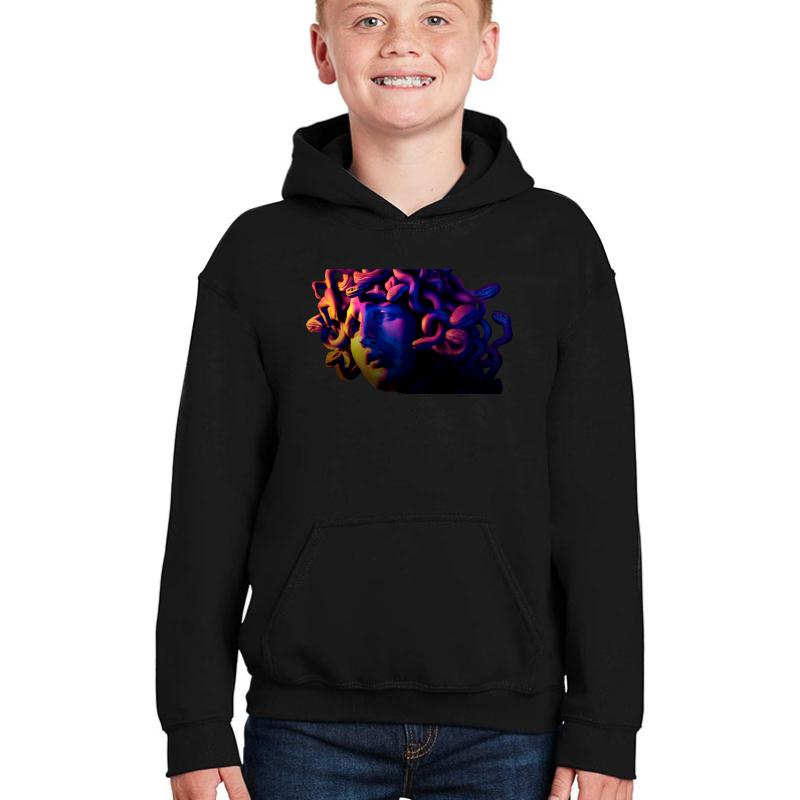 Acs Versace Medusa Youth Hooded Sweatshirt Boy Black