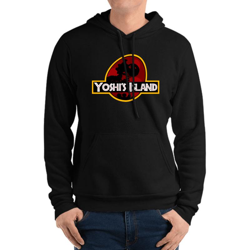 Yoshi Park Island Jurassic Park Unisex Hooded Sweatshirt Men Black