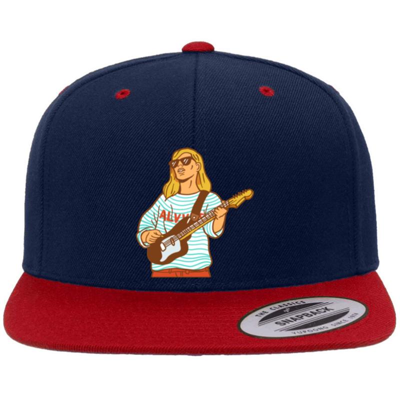 Alvvays Band Molly Rankin Premium Flat Bill Snapback Cap  Navy