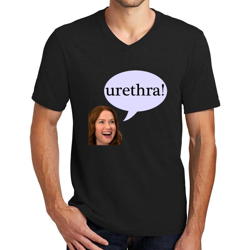 Unbreakable Kimmy Schmidt: Urethra Unisex V-Neck T-Shirt Men Black