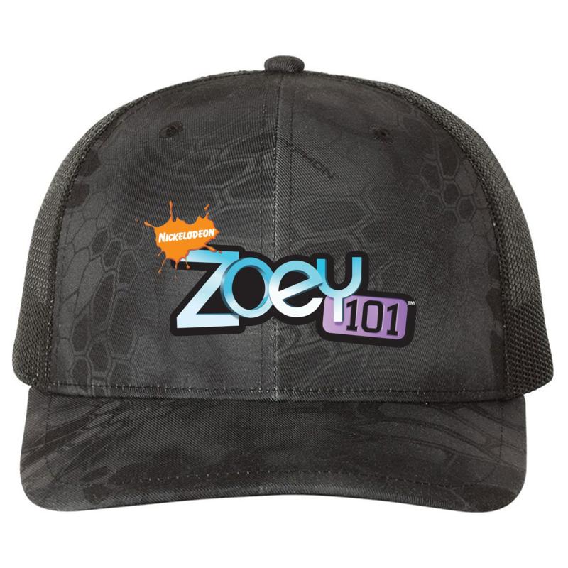 Zoey 101 Richardson Premium Trucker Snapback Cap  Kryptek Typhon Black