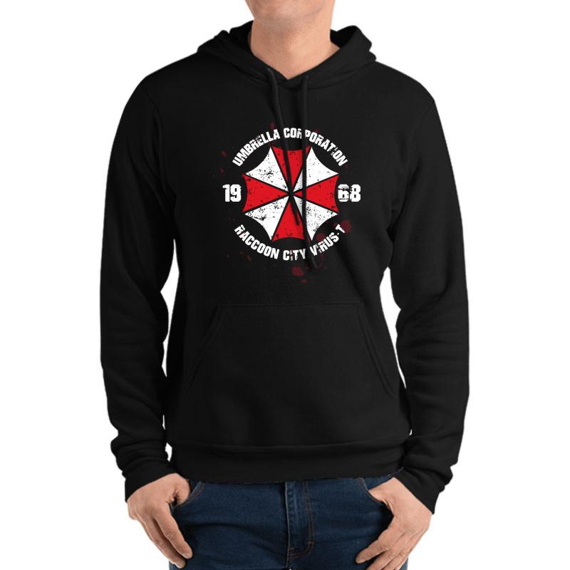 Umbrella Corporation Unisex Hooded Sweatshirt Men Black