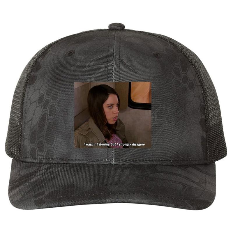 April Ludgate Richardson Premium Trucker Snapback Cap  Kryptek Typhon Black