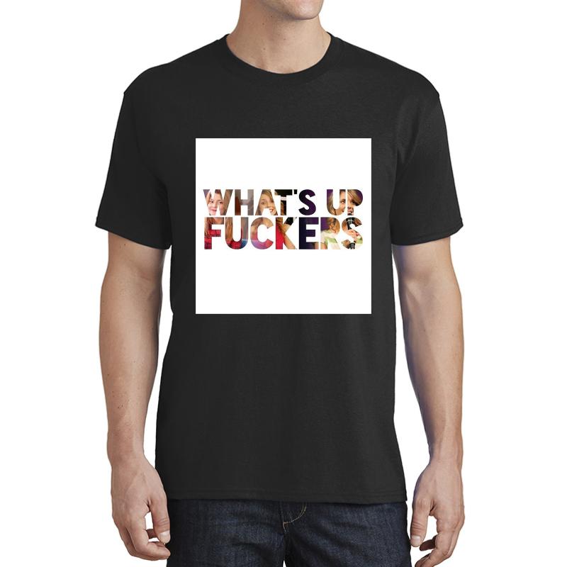 Whats Up F Ckers Unisex T-Shirt Men Black