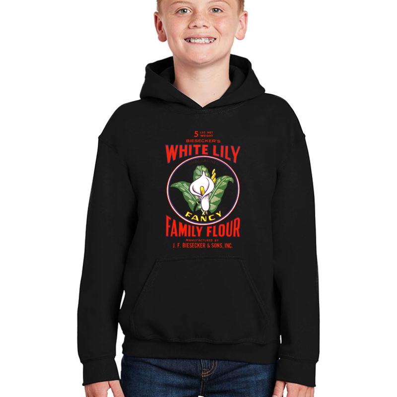 White Lily Youth Hooded Sweatshirt Boy Black