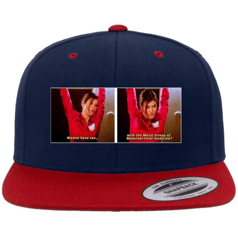 Addison Montgomery's Quote Premium Flat Bill Snapback Cap  Navy