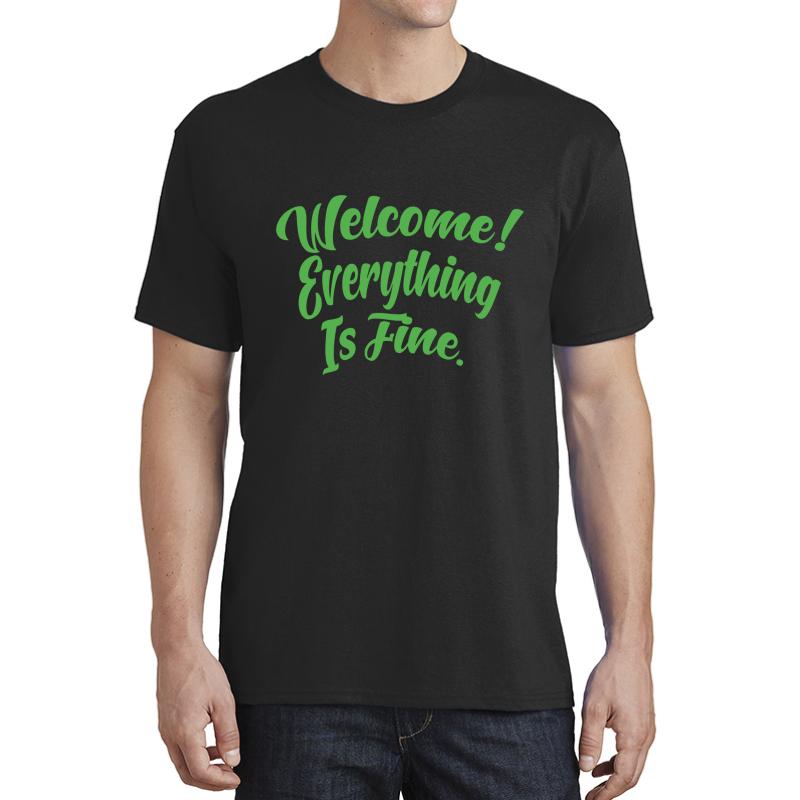 Welcome ! Unisex T-Shirt Men Black