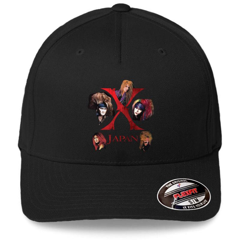 X Japan Classic 1988 Including Taiji  Flexfit Baseball Cap  Black