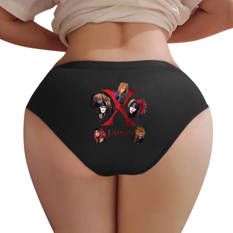 X Japan Classic 1988 Including Taiji  Women Underwear Panties Women Black