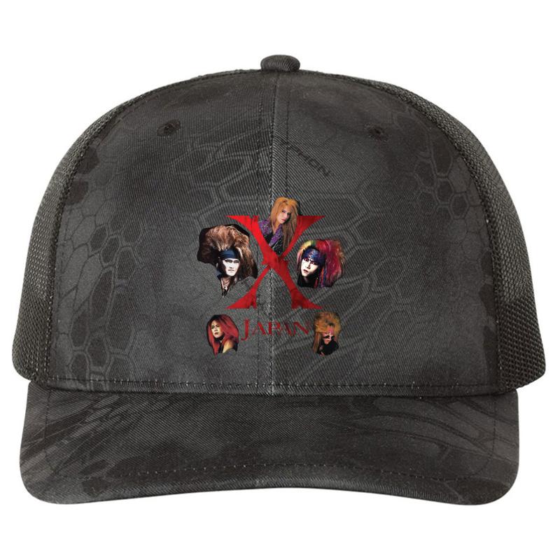 X Japan Classic 1988 Including Taiji  Richardson Premium Trucker Snapback Cap  Kryptek Typhon Black