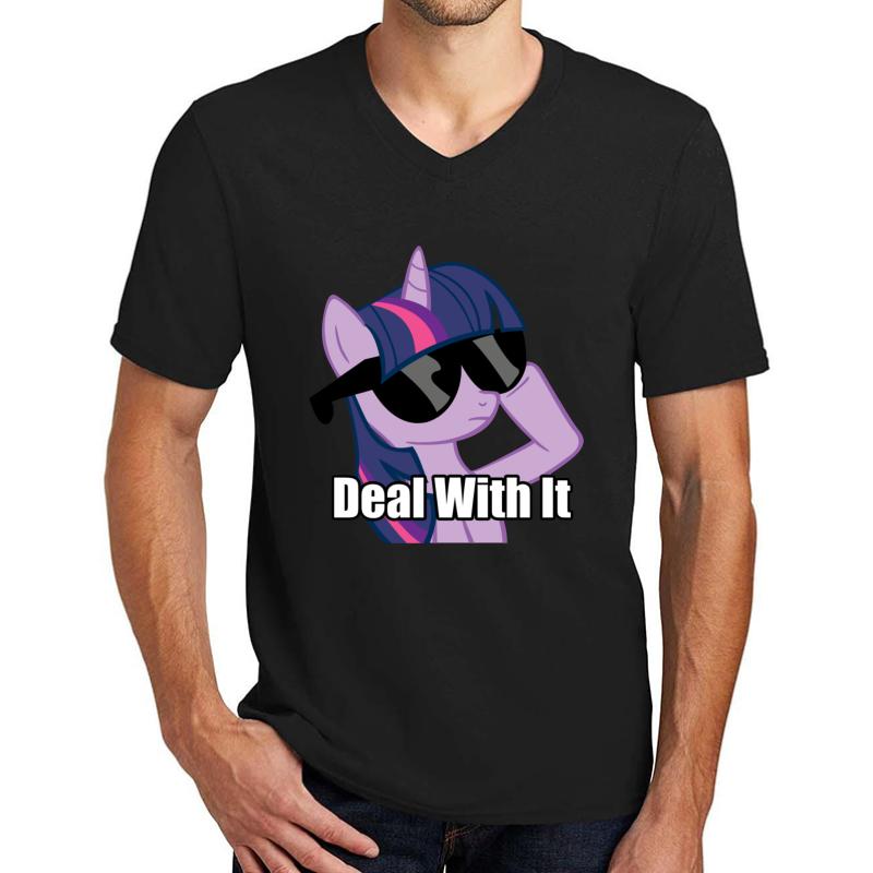 Twilight Sparkle Unisex V-Neck T-Shirt Men Black