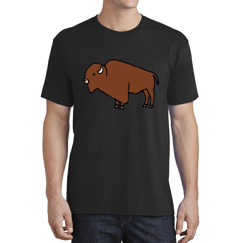 American Bison Unisex T-Shirt Men Black