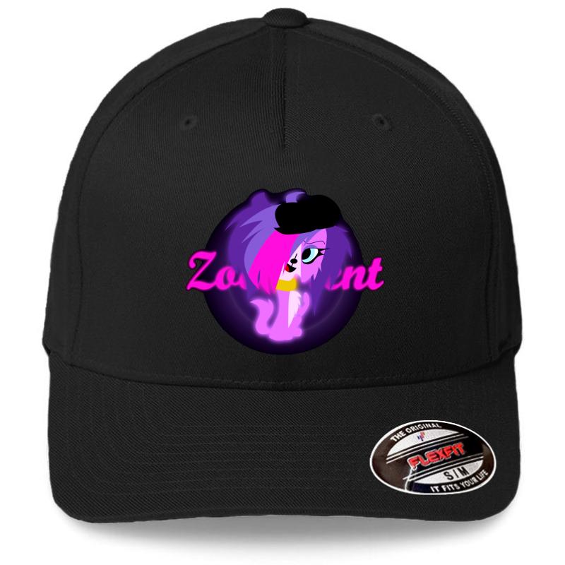 Zoe Trent Glowy Vector Flexfit Baseball Cap  Black