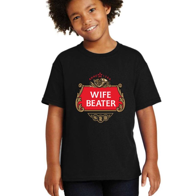 Wife Beater Youth T-Shirt Boy Black