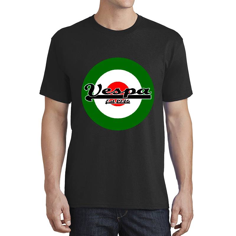 Team Vespa Italian Flag Mod Target Unisex Polo Jersey Sport Shirts