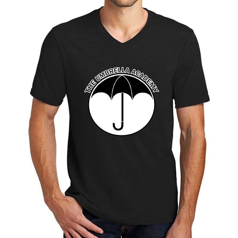 The Umbrella Academy Logo Unisex V-Neck T-Shirt Men Black