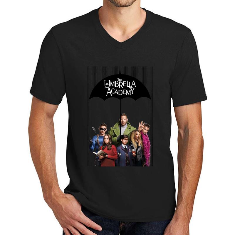 The Umbrella Academy Squad Unisex V-Neck T-Shirt Men Black