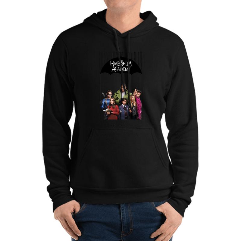 The Umbrella Academy Squad Unisex Hooded Sweatshirt Men Black