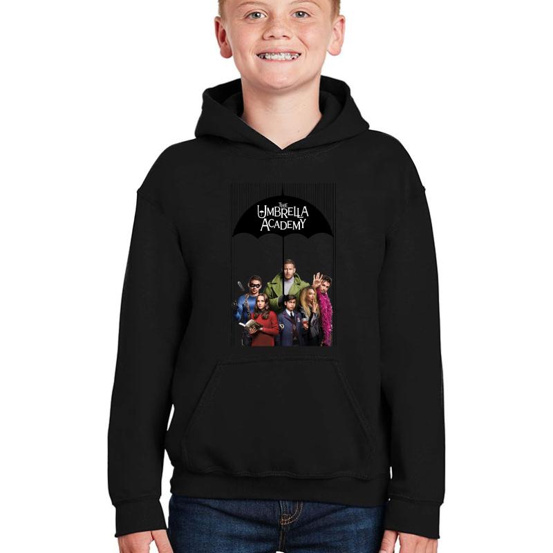 The Umbrella Academy Squad Youth Hooded Sweatshirt Boy Black