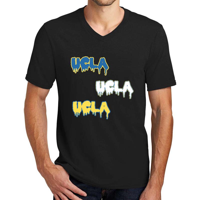 Ucla Merch Unisex V-Neck T-Shirt Men Black