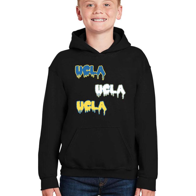 Ucla Merch Youth Hooded Sweatshirt Boy Black