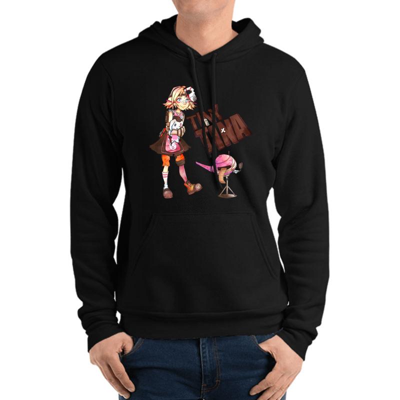 Tiny Tina Unisex Hooded Sweatshirt Men Black