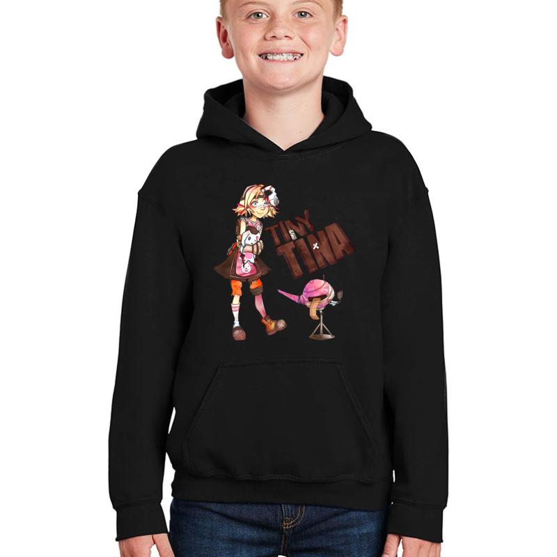 Tiny Tina Youth Hooded Sweatshirt Boy Black