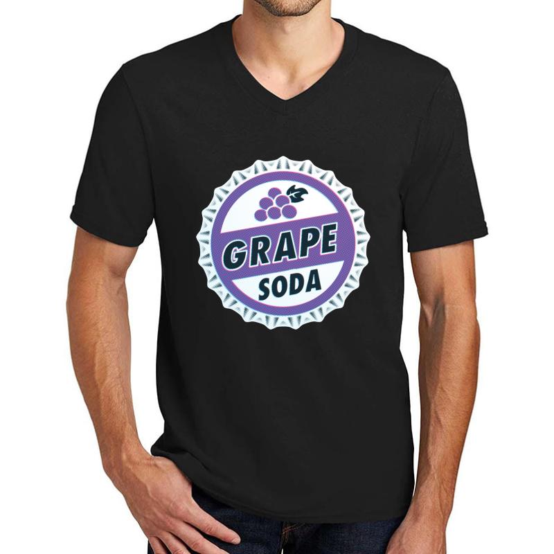 Up Movie Grape Soda Bottle Cap Unisex V-Neck T-Shirt Men Black