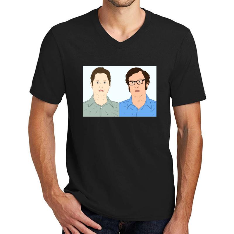 Tim And Eric Unisex V-Neck T-Shirt Men Black