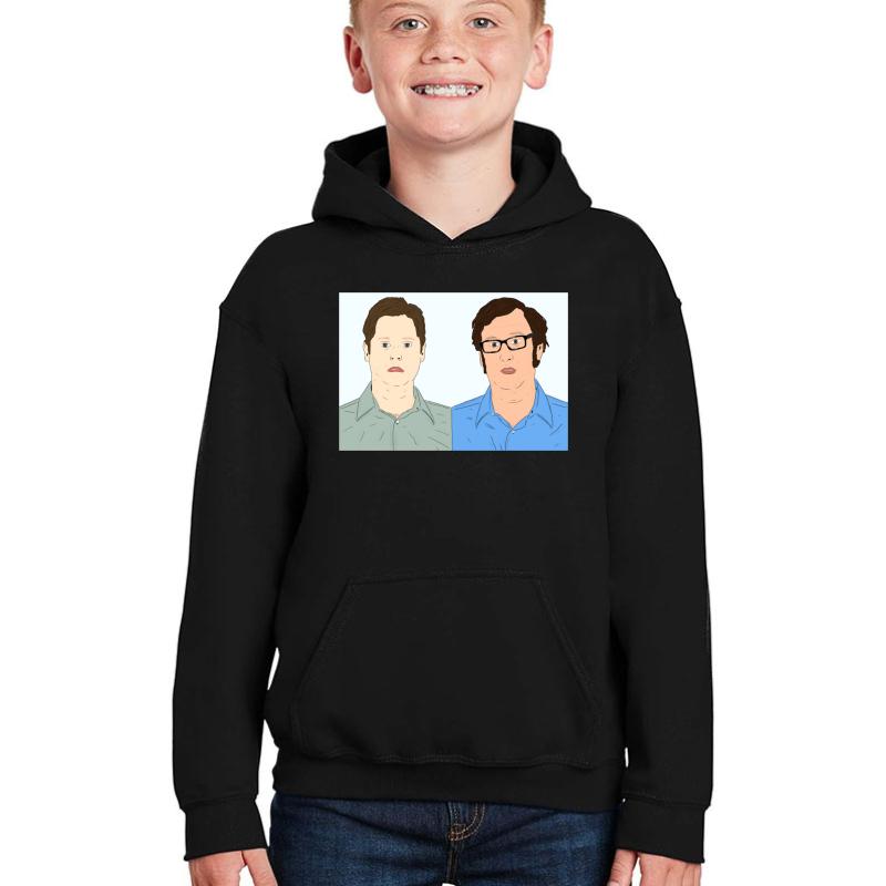 Tim And Eric Youth Hooded Sweatshirt Boy Black