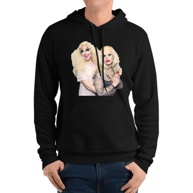 Trixie And Katya Unisex Hooded Sweatshirt Men Black