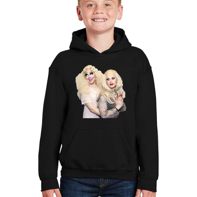 Trixie And Katya Youth Hooded Sweatshirt Boy Black