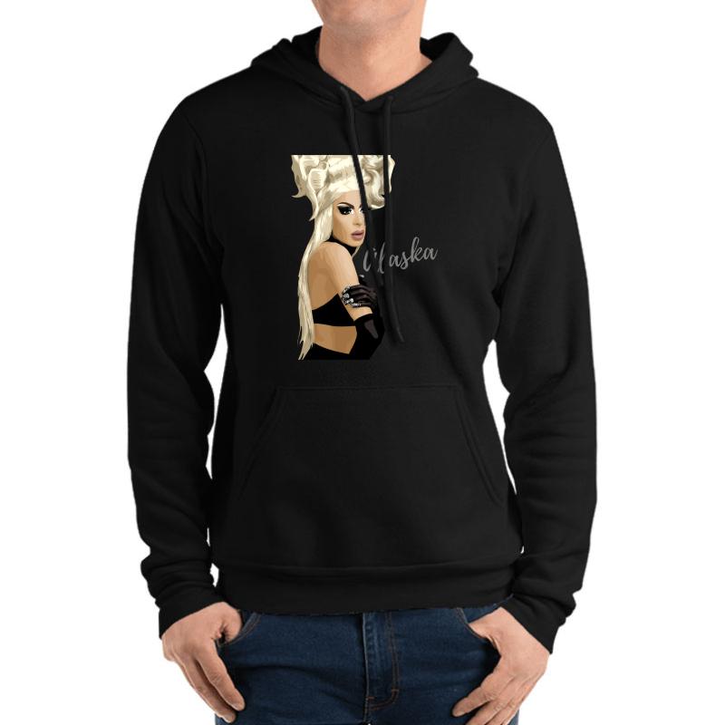 Alaska Thvnderfvck 5000 Drag Queen Rupaul's Drag Race Unisex Hooded Sweatshirt Men Black