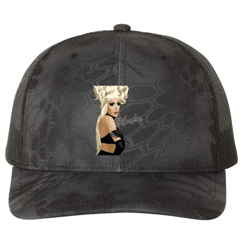 Alaska Thvnderfvck 5000 Drag Queen Rupaul's Drag Race Richardson Premium Trucker Snapback Cap  Kryptek Typhon Black