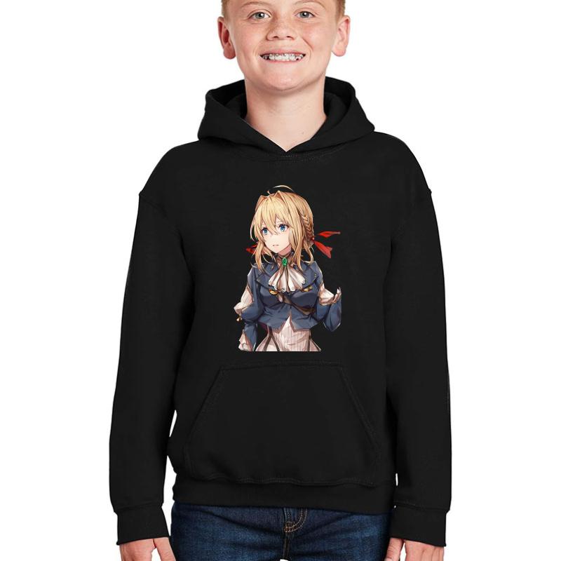 Violet Evergarden Youth Hooded Sweatshirt Boy Black