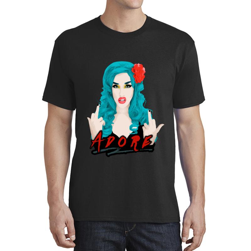 Adore Delano Drag Queen Rupaul's Drag Race Unisex T-Shirt Men Black