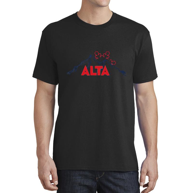 Alta Ski Resort In Utah Unisex T-Shirt Men Black