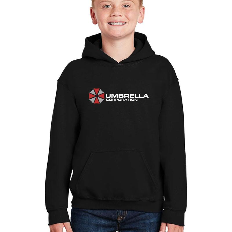 Umbrella Corporation Black Resident Evil Youth Hooded Sweatshirt Boy Black