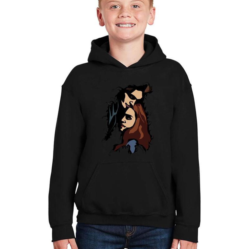 Twilight Poster Inspired Youth Hooded Sweatshirt Boy Black